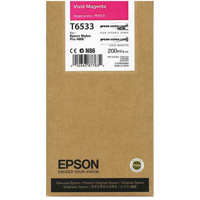 Картридж Epson T6533 (C13T653300) Пурпурный