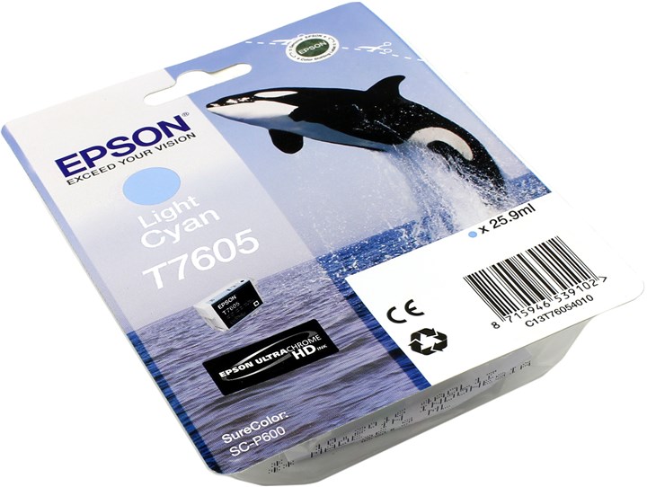 Картридж Epson T7605 (C13T76054010) Светло-голубой