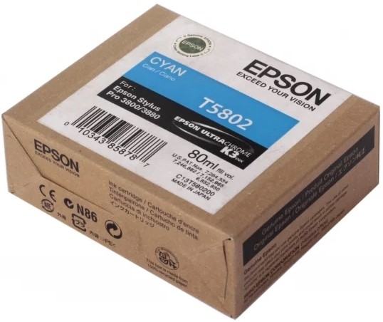 Картридж Epson T5802 (C13T580200) Голубой
