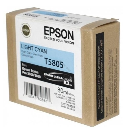Картридж Epson T5805 (C13T580500) Светло-голубой