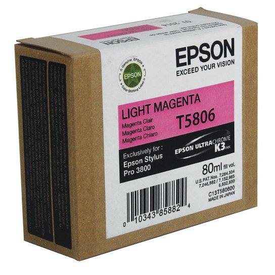 Картридж Epson T5806 (C13T580600) Светло-пурпурный