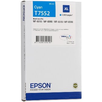 Картридж Epson T7552 (C13T755240) Голубой